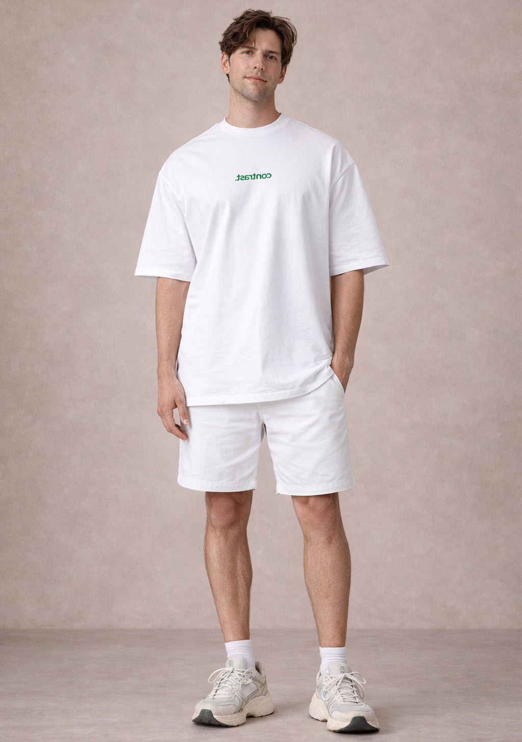 our white tee - contrast.