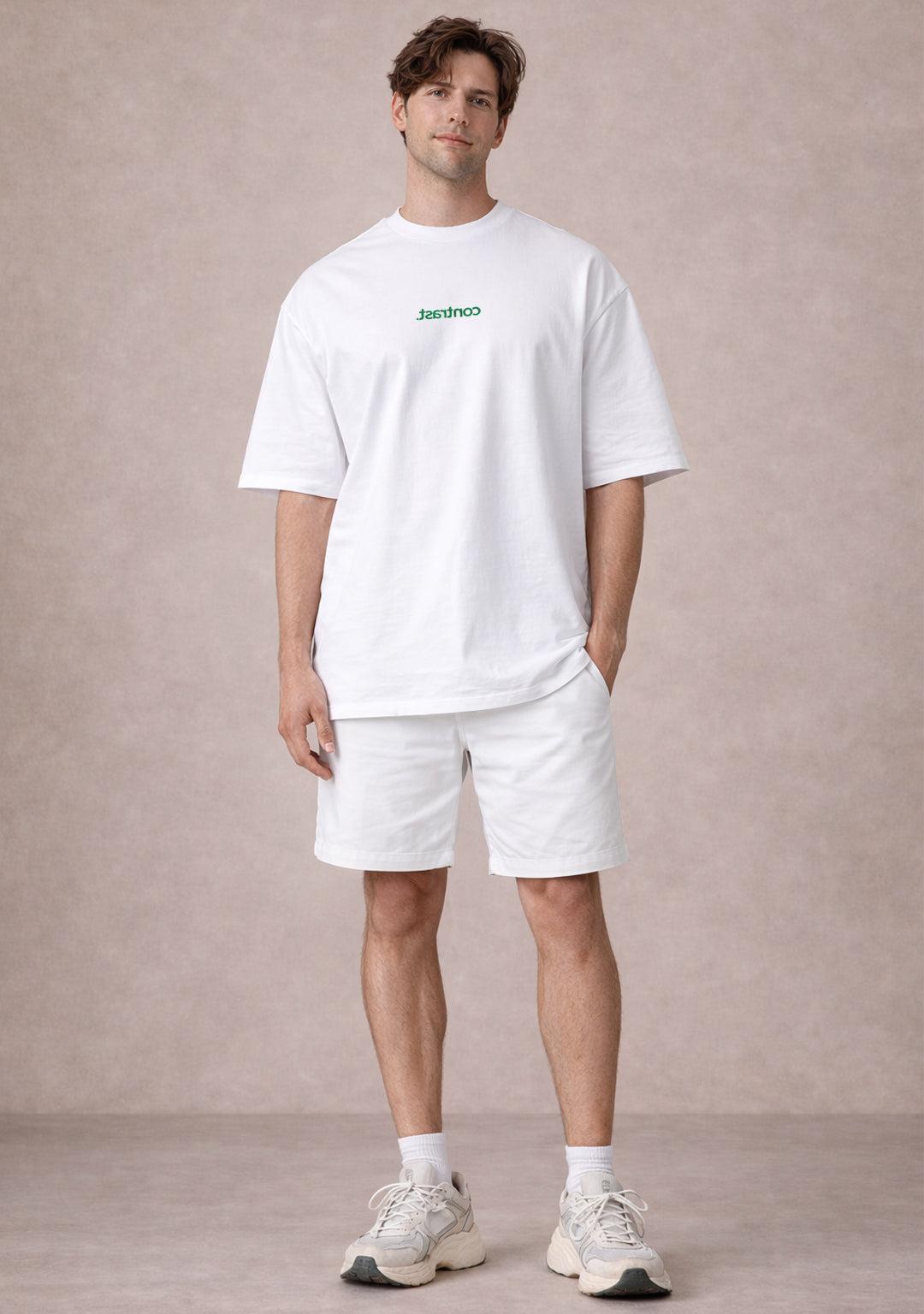 our white tee - contrast.