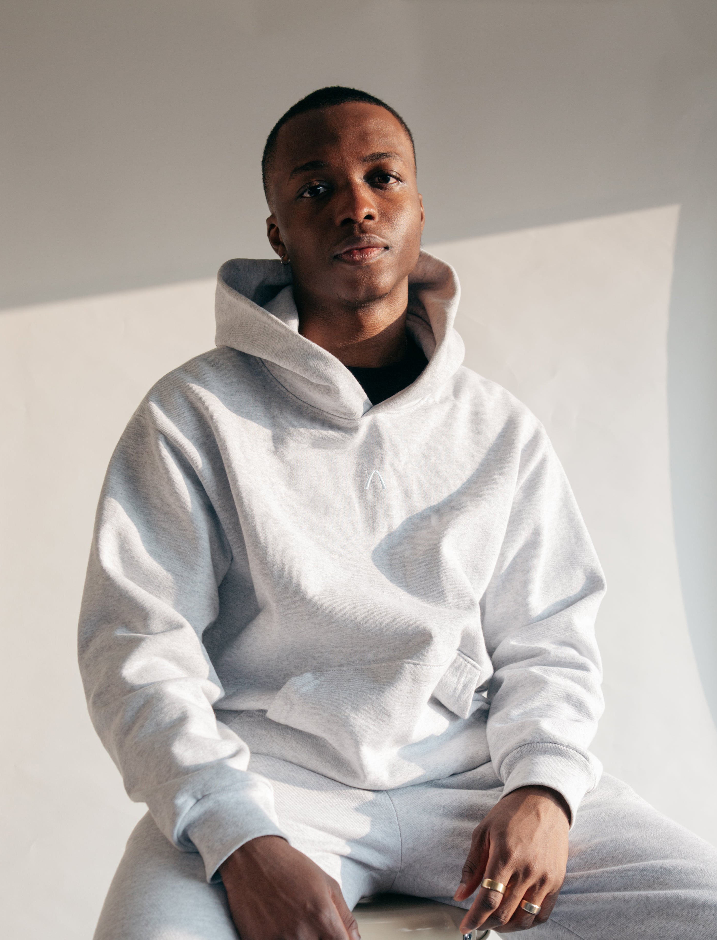 our classic cloudy hoodie.